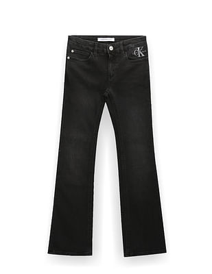 Calvin Klein Girls Twill Flared Fit Jeans