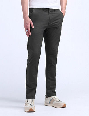 Flying Machine Slim Tapered Fit Mid Rise Trousers