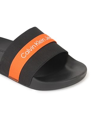 Orange calvin best sale klein sliders