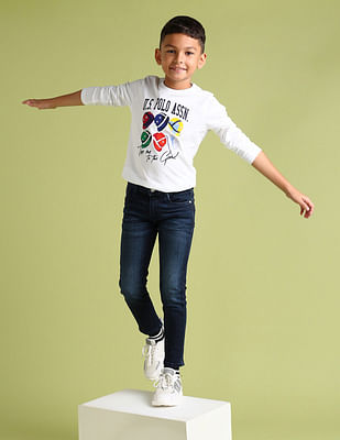 U S Polo Assn Kids Boys Skinny fit Blue Jeans