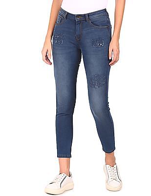 Flying Machine Women Veronica Skinny Fit Mid Rise Jeans