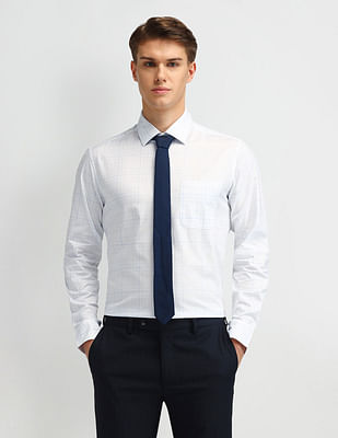 Arrow Micro Checked Slim Fit Shirt