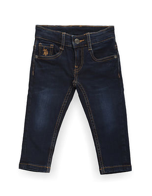 U S Polo Assn Kids Boys Slim Fit Dark Wash Jeans