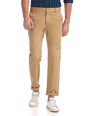 Urban Slim Fit Solid Trousers