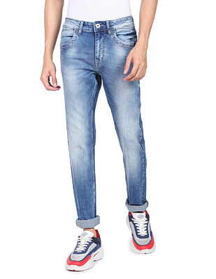 Flying Machine Stone Wash Michael Slim Tapered Fit Jeans