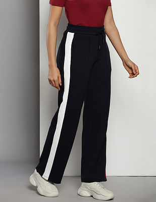 Tommy Hilfiger Straight Fit Split Global Stripe Trousers