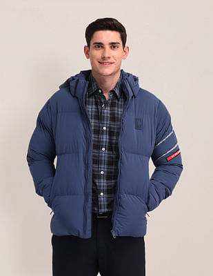 U S Polo Assn Detachable Hood Padded Jacket