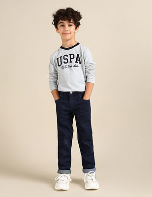 U S Polo Assn Kids Boys Slim Fit Blue Jeans