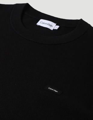 Buy Calvin Klein Crew Neck Textured Sweater