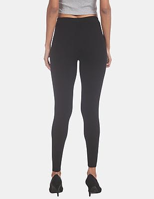 wafu YAK Knit Leggings ブラック Women's knitted leggings - black | 4F: Sportswear and shoes