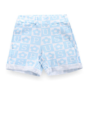 U S Polo Assn Kids Girls Brand Print Shorts