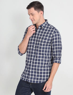 U S Polo Assn Denim Co Tartan Check Slim Fit Shirt