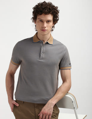 Danny Shane Hemingway ポロシャツ size:S グレイ XEXYMENS XGMST06J2 UVカット・吸汗速乾 エアホール フレッシュ