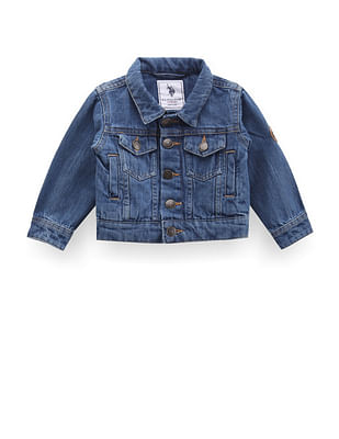 U S Polo Assn Kids Boys Denim Trucker Jacket