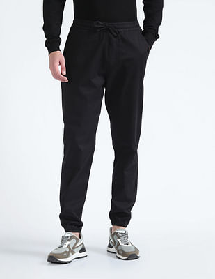 Flying Machine Drawstring Waist Slim Joggers