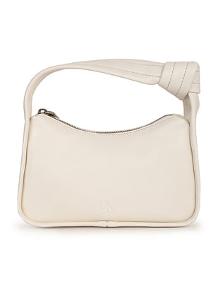 Calvin Klein Knotted Handle Solid Hand Bag