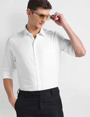 Arrow Iconic Cotton Herringbone Shirt