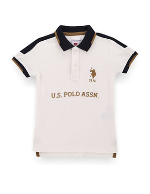 U S Polo Assn Kids Boys Brand Embroidered Polo Shirt