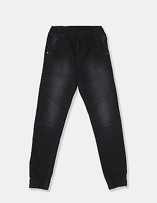 boys black jogger jeans