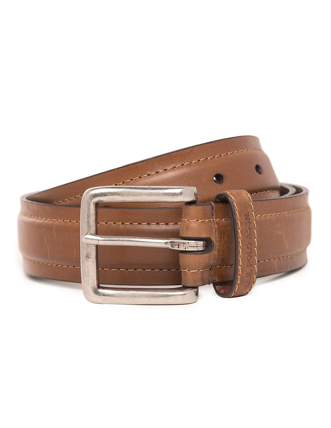 Buy U.S. Polo Assn. Textured Leather Belt - NNNOW.com