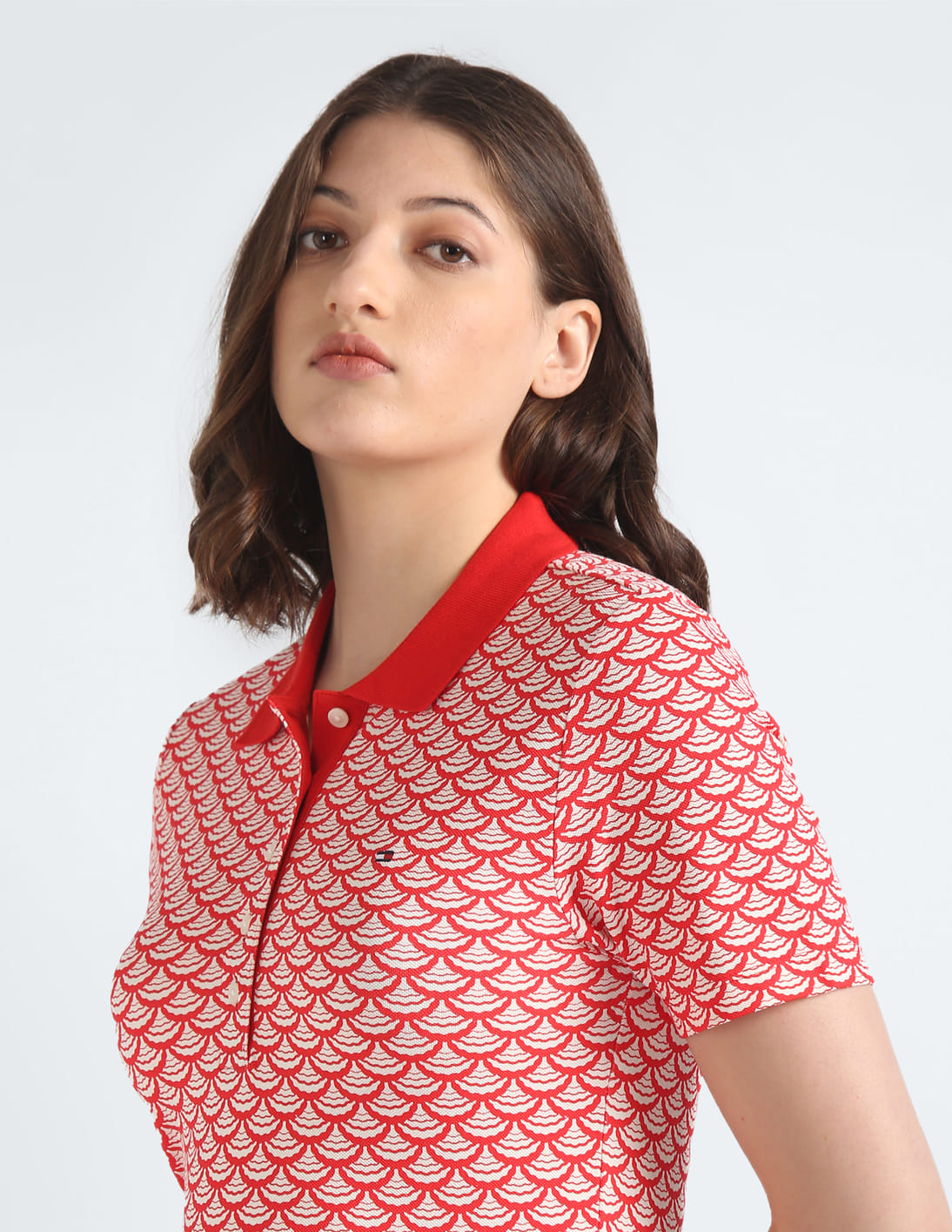 Buy Tommy Hilfiger All Over Print Slim Polo Shirt