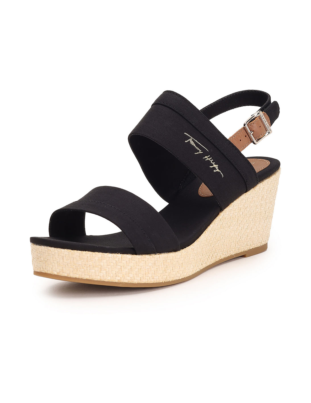 Women's Ankle Strap Platform Wedge Sandals Lightweight Black - Temu