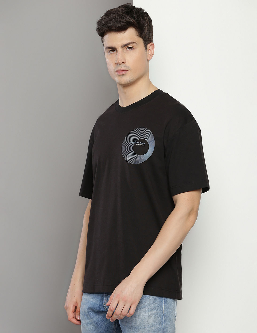 [CKJ] Relaxed Fit Jersey Logo Cooling T-shirt ★大人気★ Cooling Jersey Relaxed Logo Tee | pink | Calvin Klein Malaysia