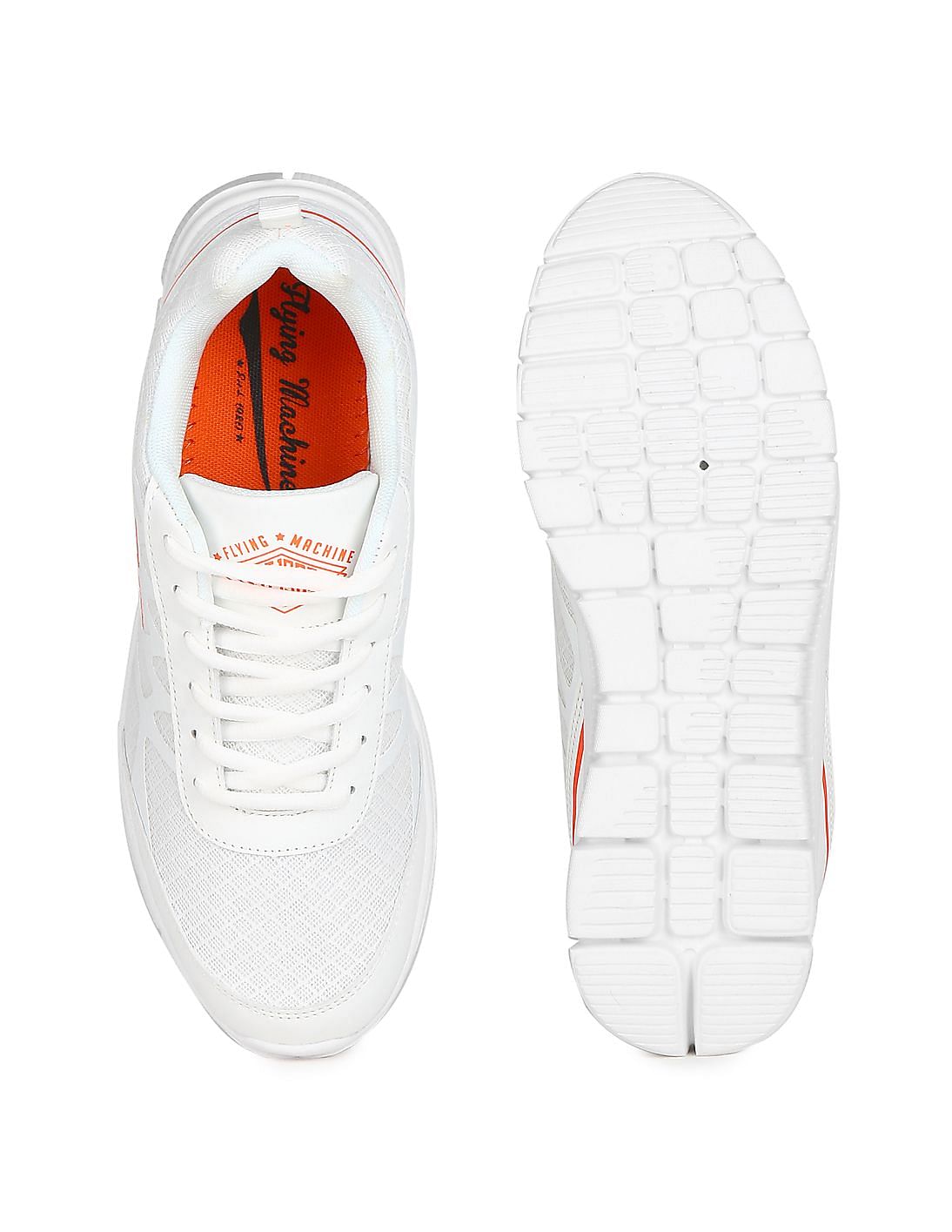 Buy online White Leatherette Lace Up Sneakers from Casual Shoes for Men by Flying  Machine for 1809 at 28 off  2023 Limeroadcom