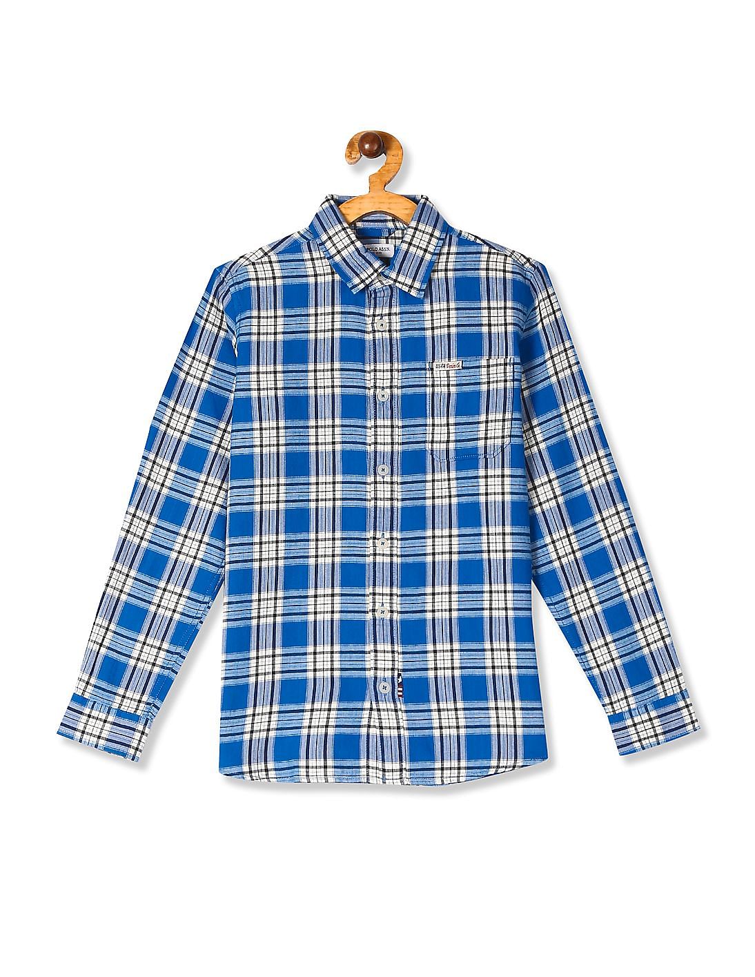 Buy U.S. Polo Assn. Kids Tartan Check Cotton Shirt - NNNOW.com