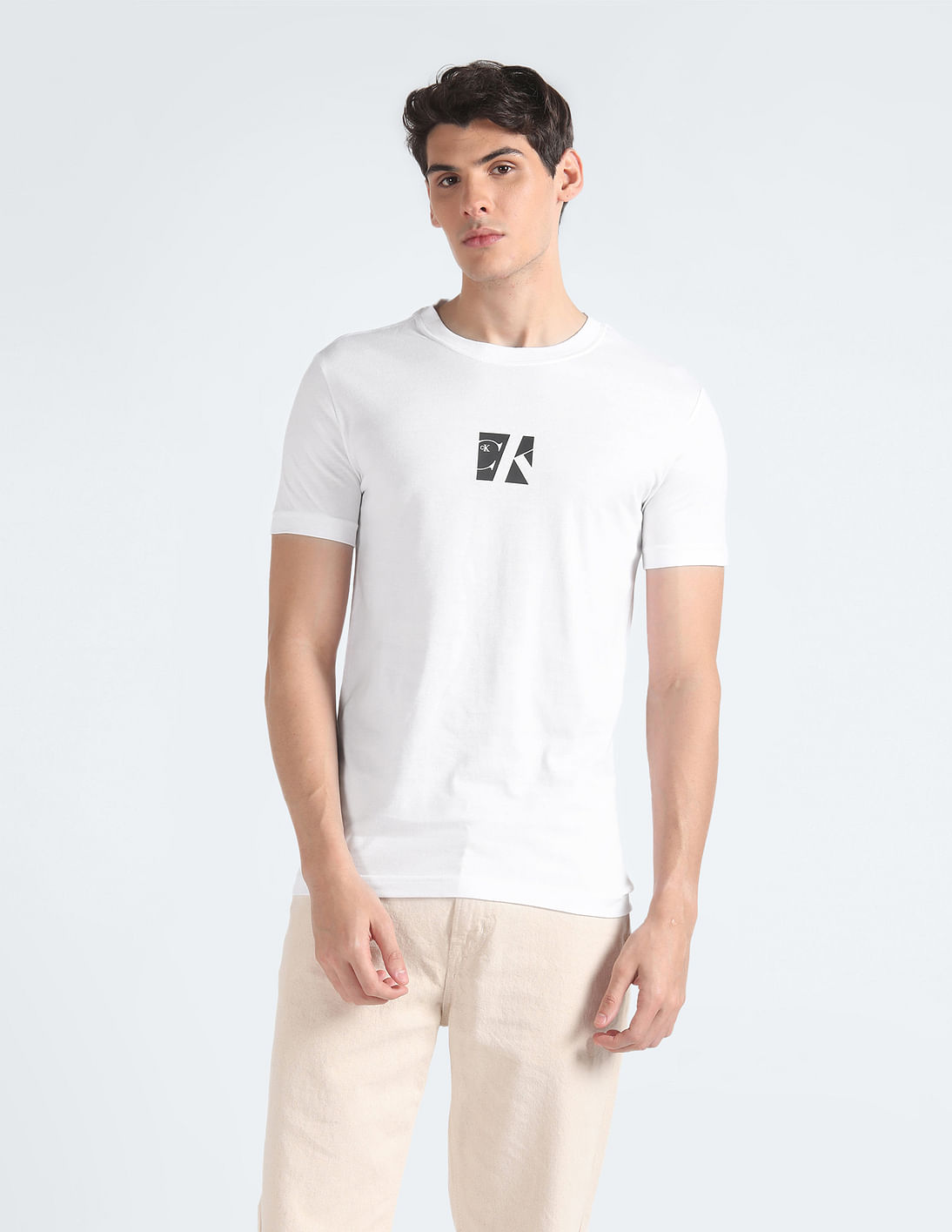 Buy Calvin Klein Short Sleeve Monogram Slim Fit T-Shirt - NNNOW.com