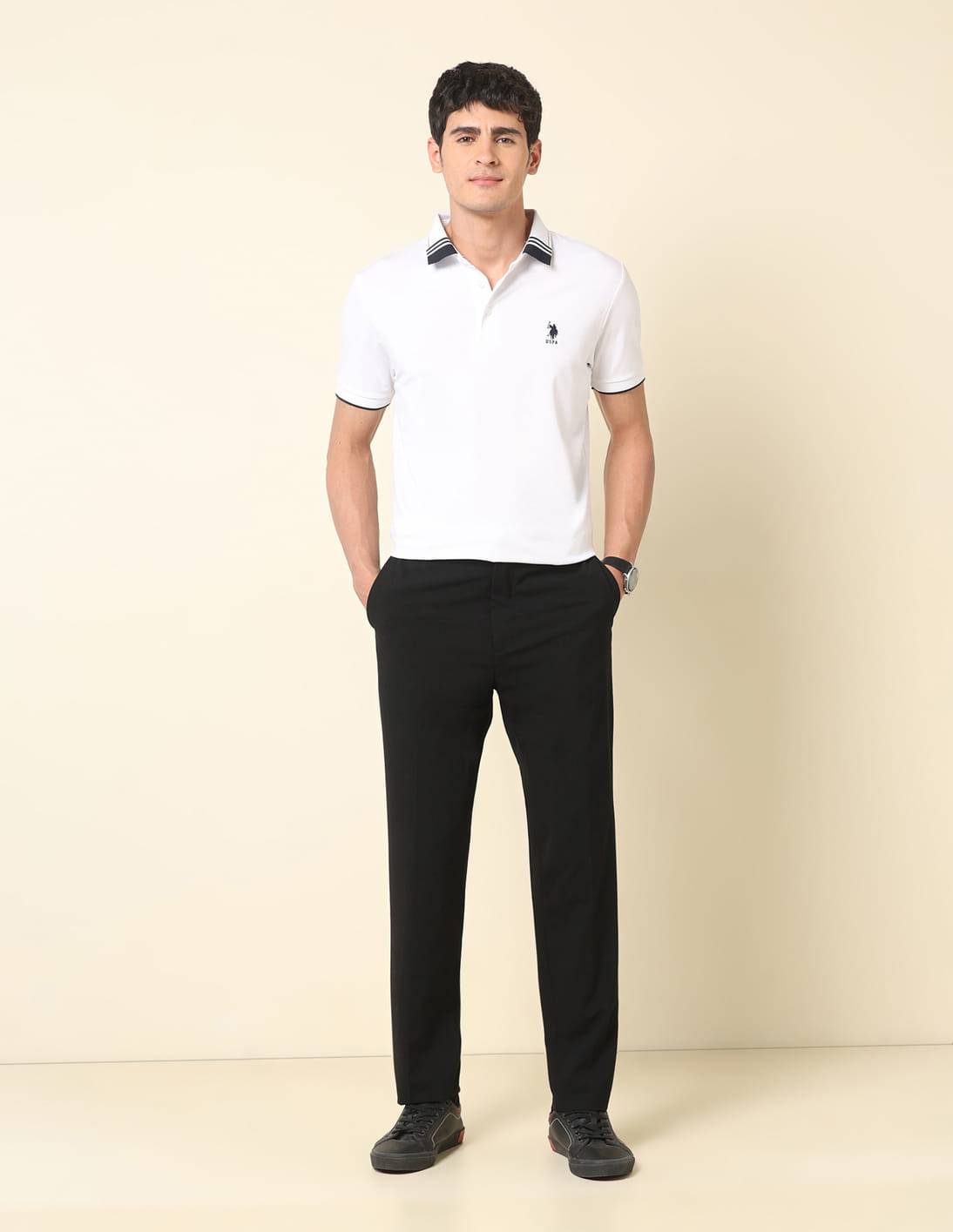 Buy U.S. Polo Assn. Solid Gentleman's Club Polo Shirt - NNNOW.com
