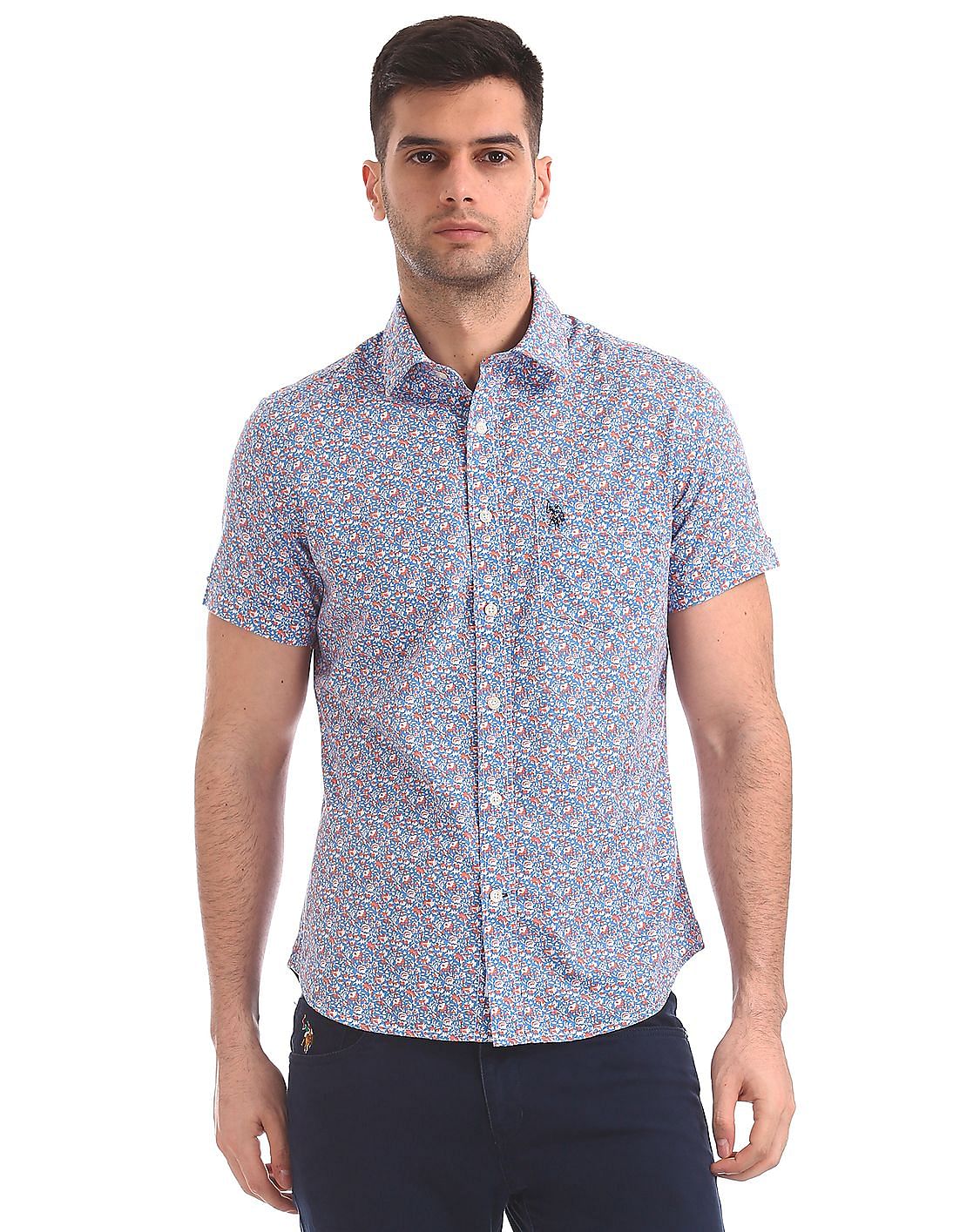 Buy Men Regular Fit Floral Print Shirt online at NNNOW.com