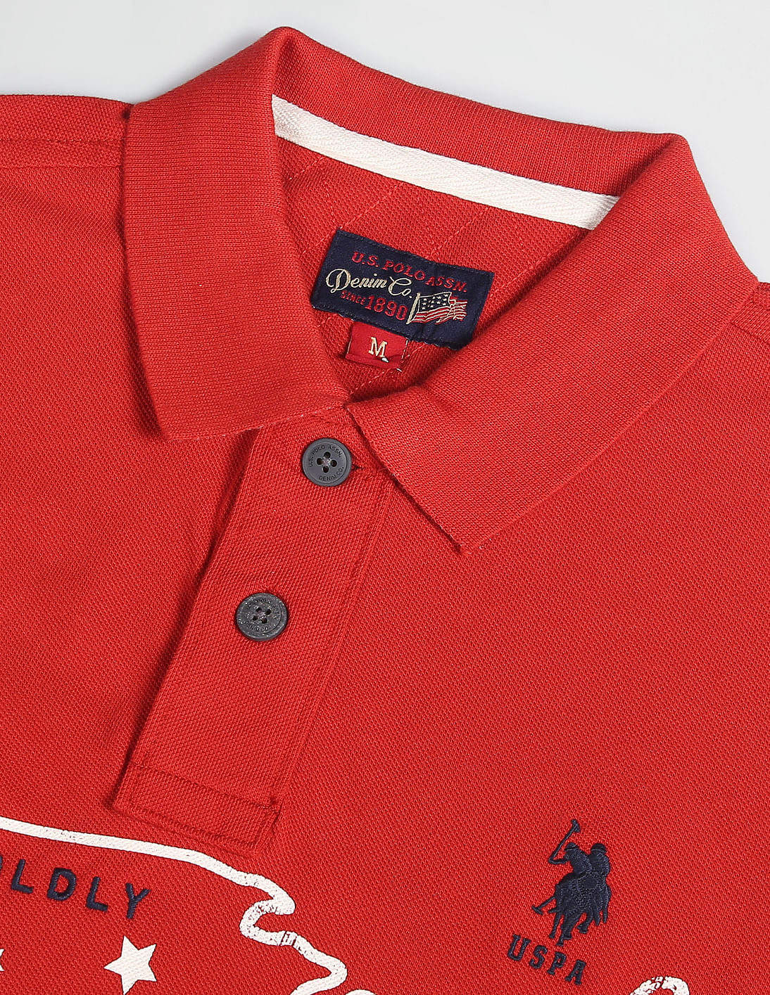 Buy U.S. Polo Assn. Denim Co. Iconic Graphic Print Polo Shirt