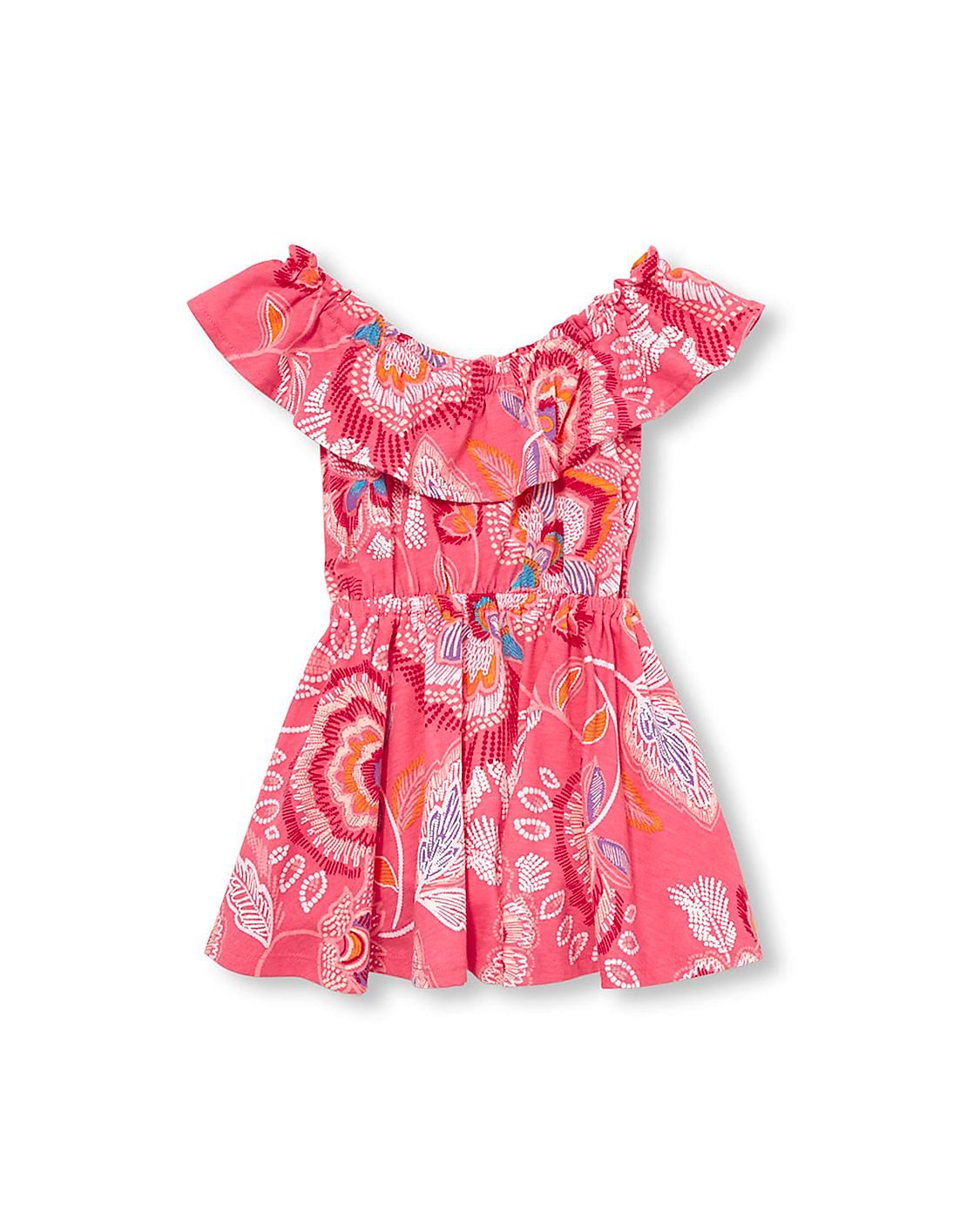 Buy The Children's Place Girls Pink Sleeveless Paisley Print Off ...