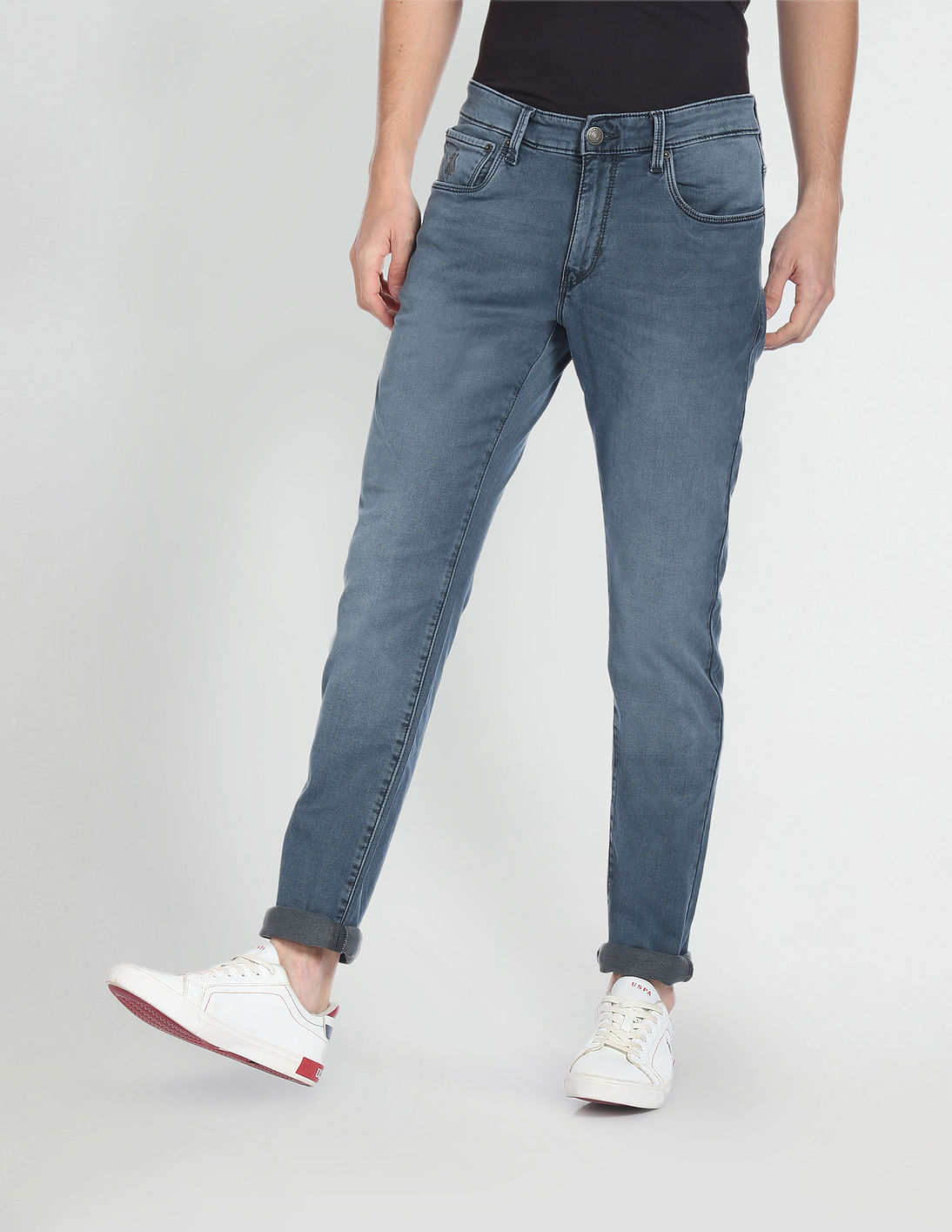 Buy U.S. Polo Assn. Denim Co. Stone Wash Slim Tapered Fit Jeans - NNNOW.com