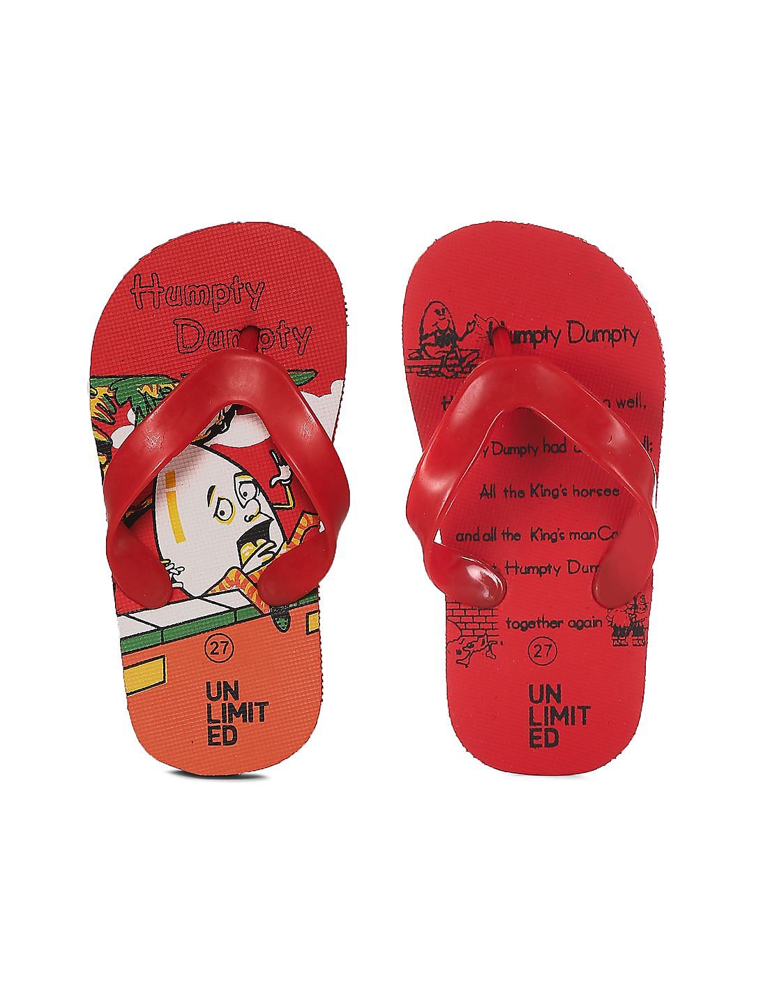 boys red flip flops