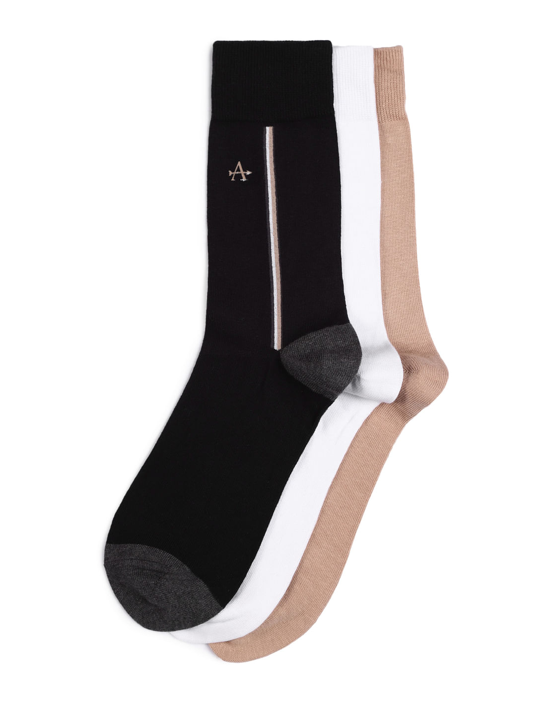 Buy Arrow Men Assorted Crew Length Socks - Pack Of 3 - NNNOW.com
