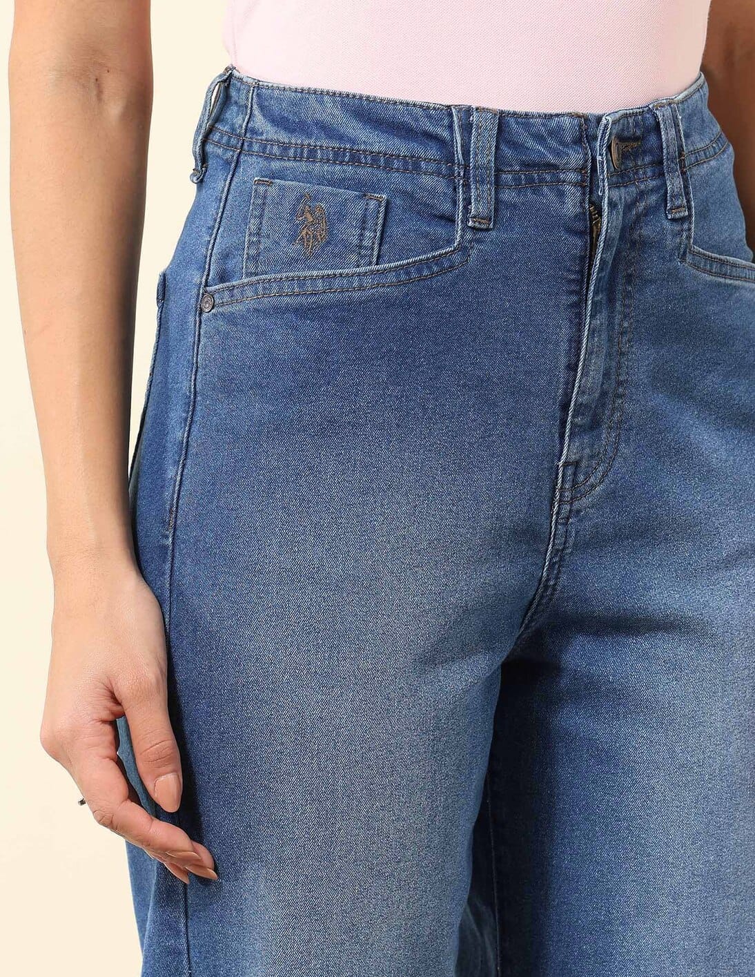 Buy Polo Women High Rise Carrot Fit Jeans