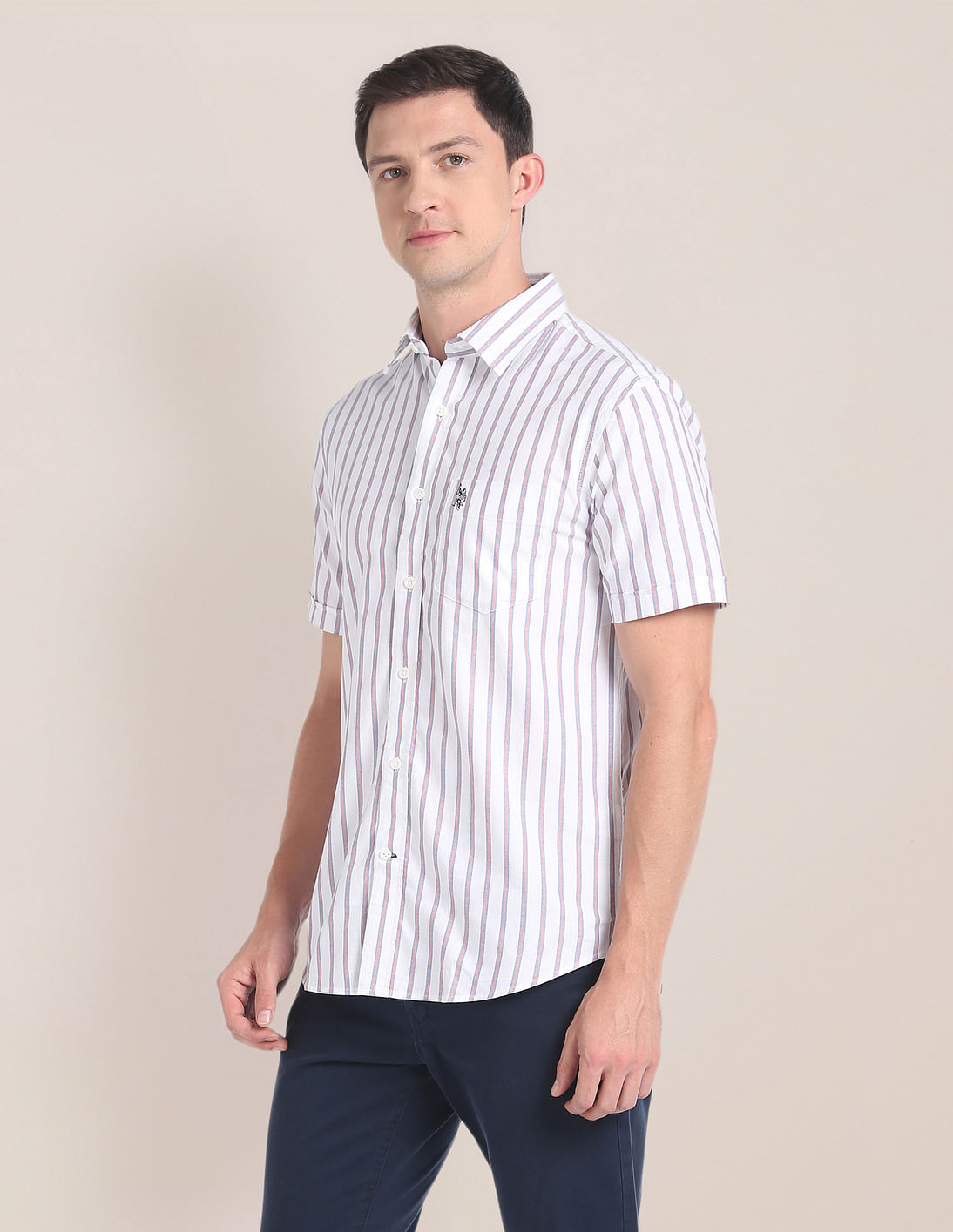 Buy U.S. Polo Assn. Vertical Stripe Tailored Shirt - NNNOW.com