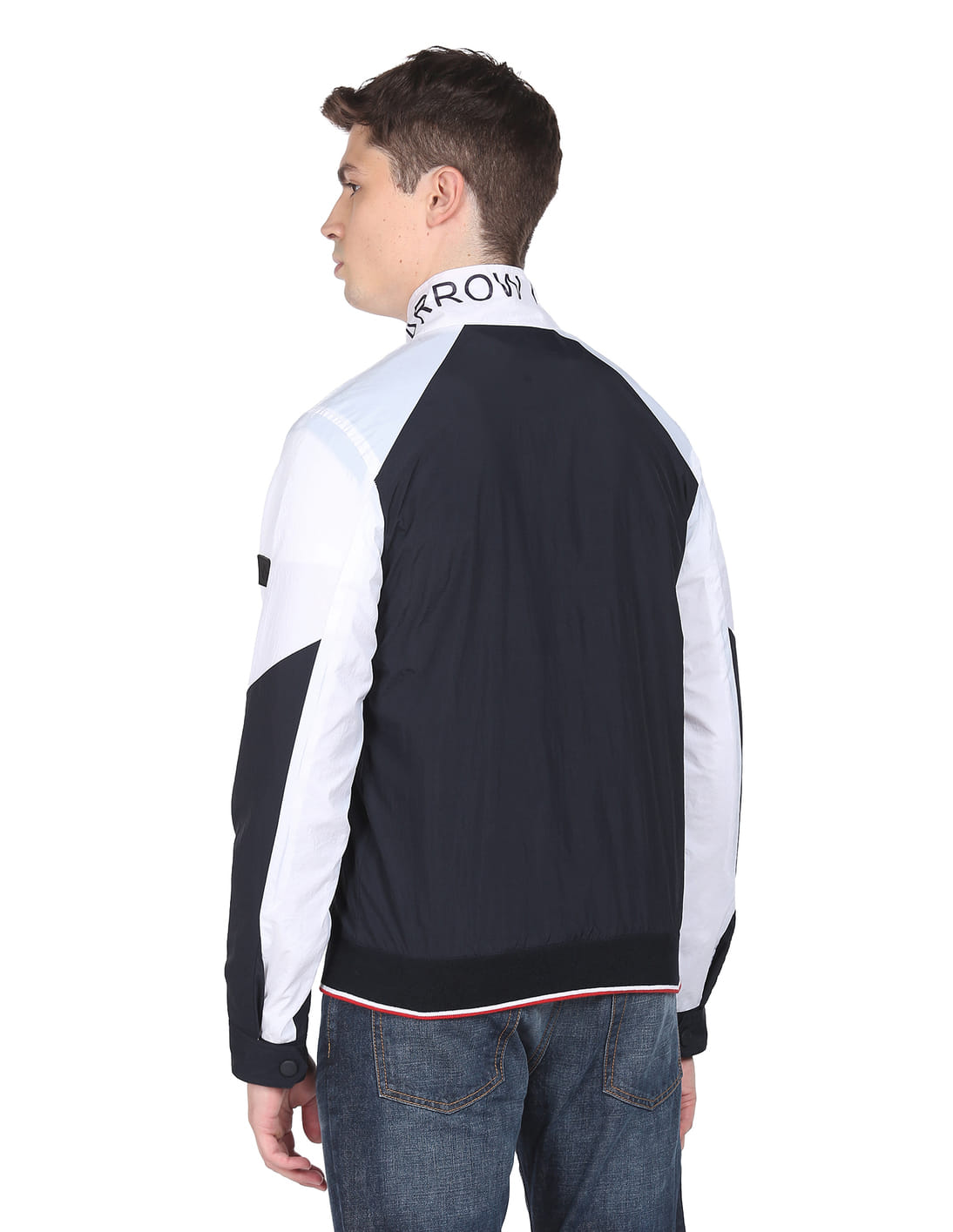 Buy Arrow Sports Colour Block Nylon Jacket - NNNOW.com
