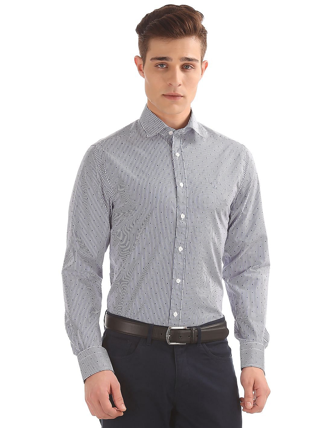Buy Gant Men Banker Stripe Regular Fit Shirt - NNNOW.com