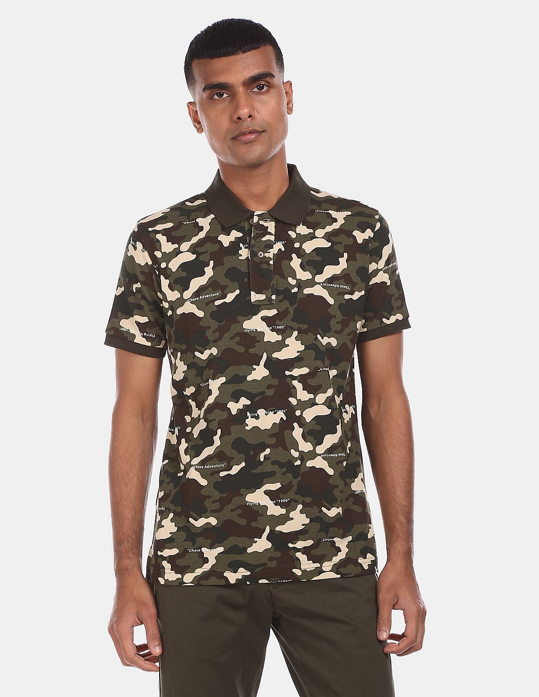 camouflage polo shirt