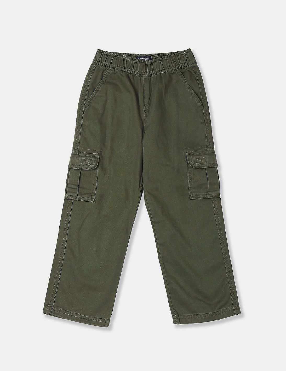 Buy The Children's Place Boys Green Pull-On Cargo Pants - NNNOW.com