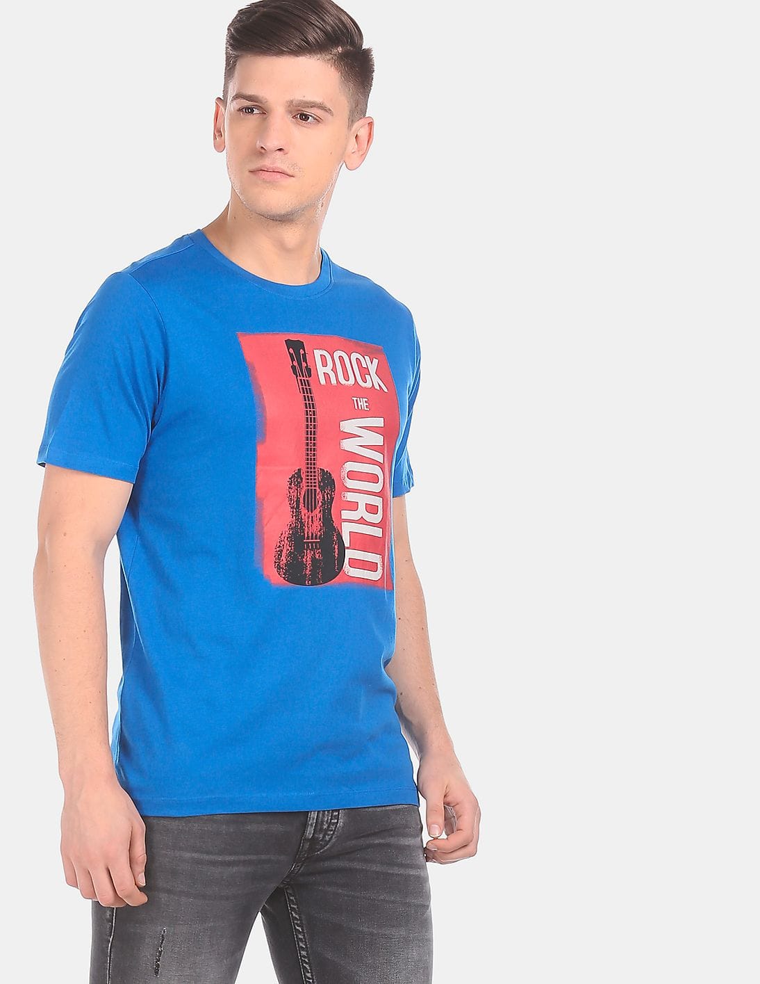 royal blue graphic t shirt
