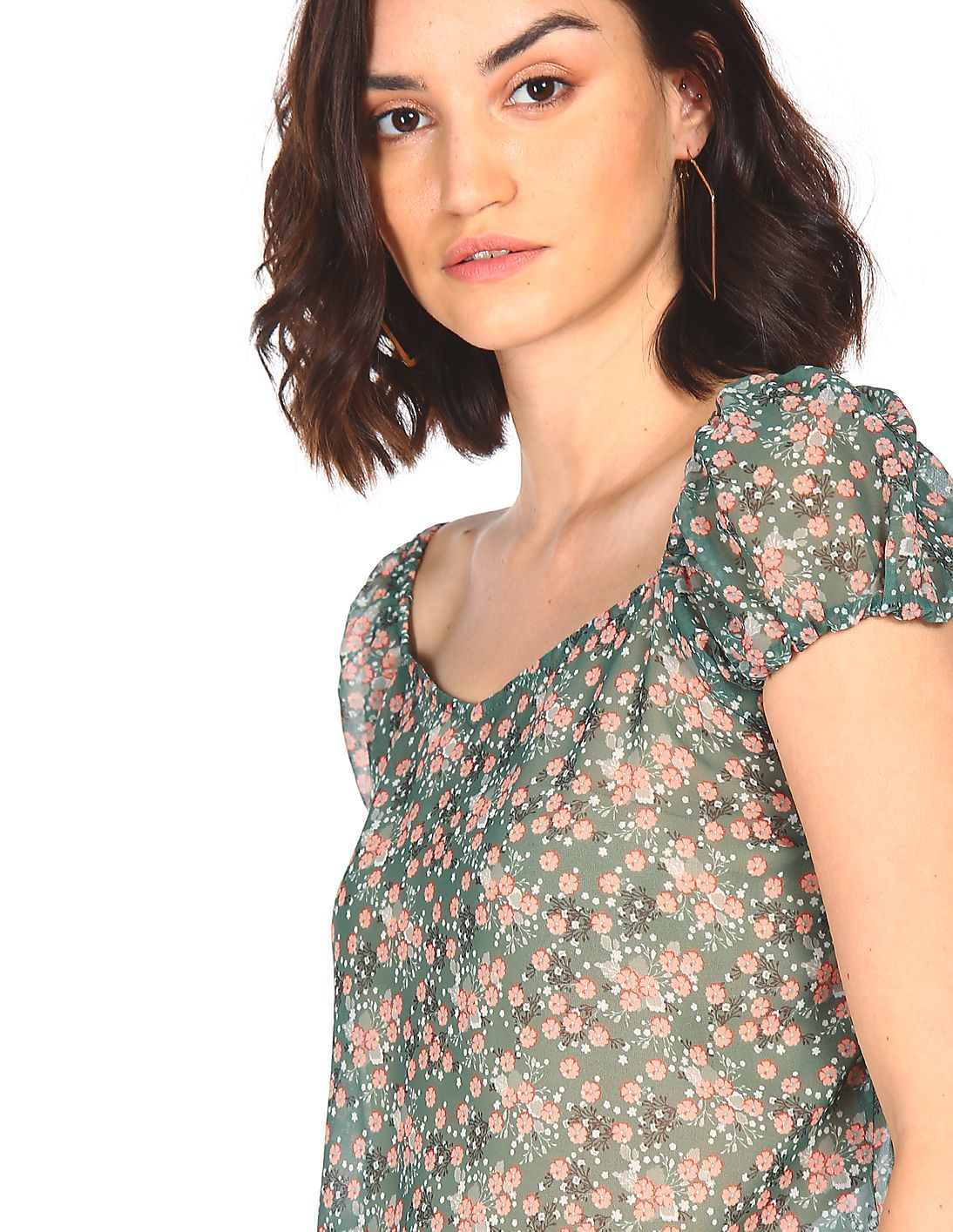 n【新品未開封】Alison frill tops pink Buy Zink London Women Pink & Blue Butterfly Print Top - Tops