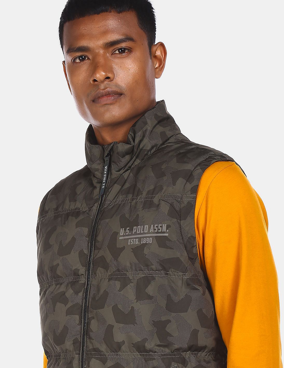 Polo camo puffer store vest