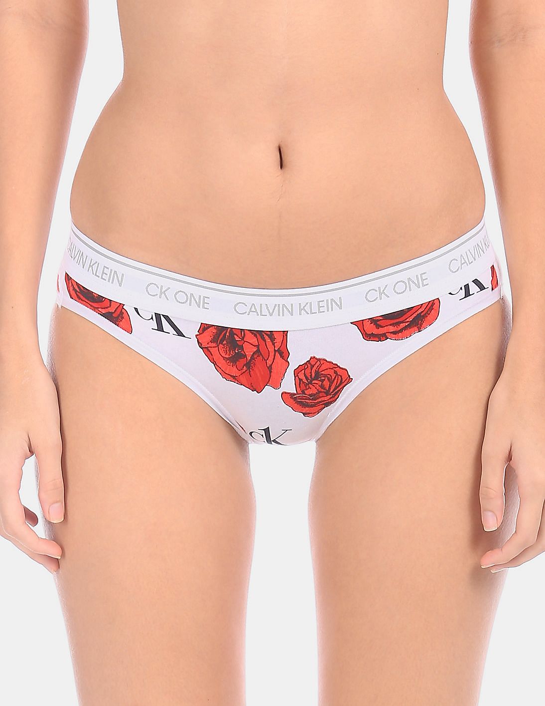 Calvin Klein CK One rose print briefs