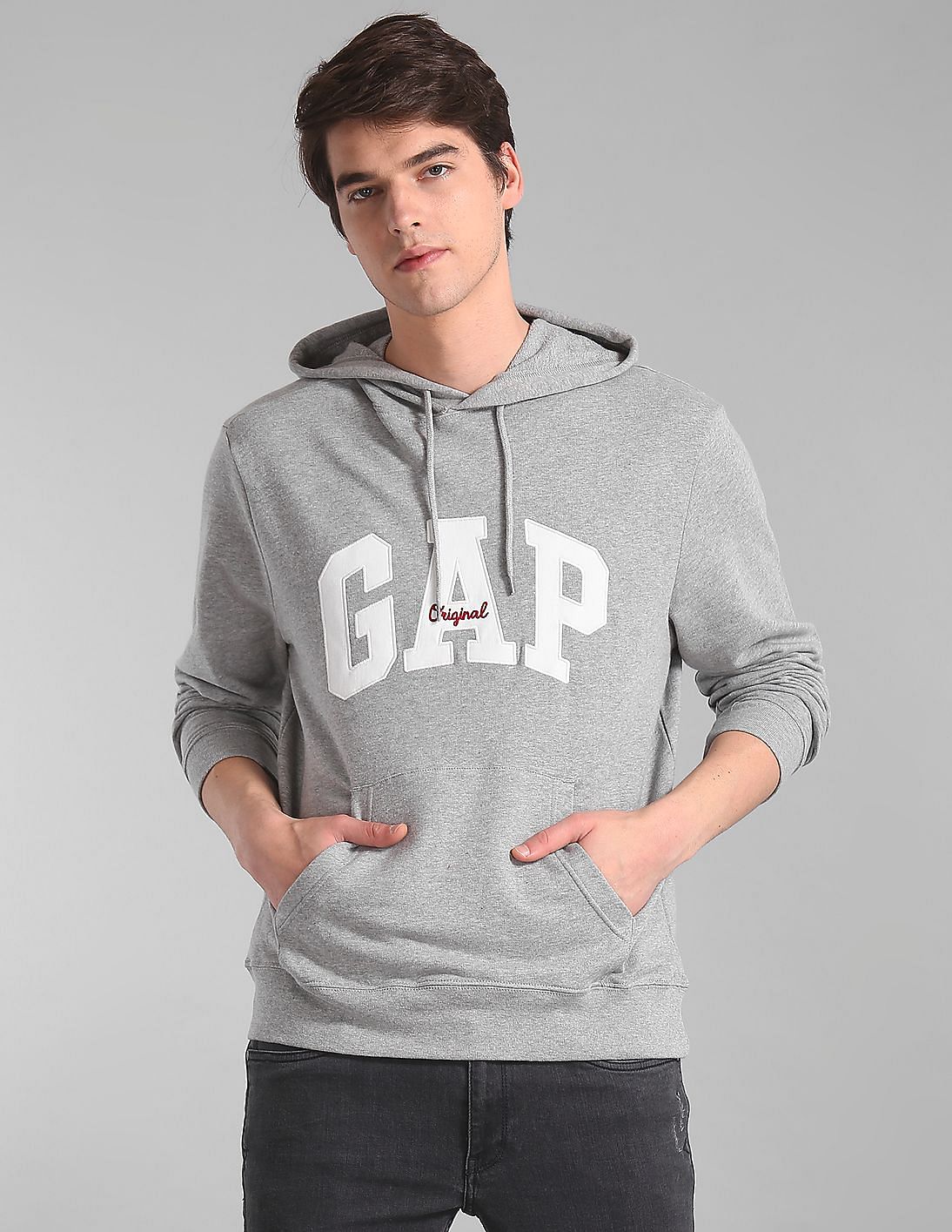 その他 2021-2022 A/W gap COLLECTIONS NEW Y/L GAP Factory Kids Logo Pullover Hoodie Cotton Fleece Gray