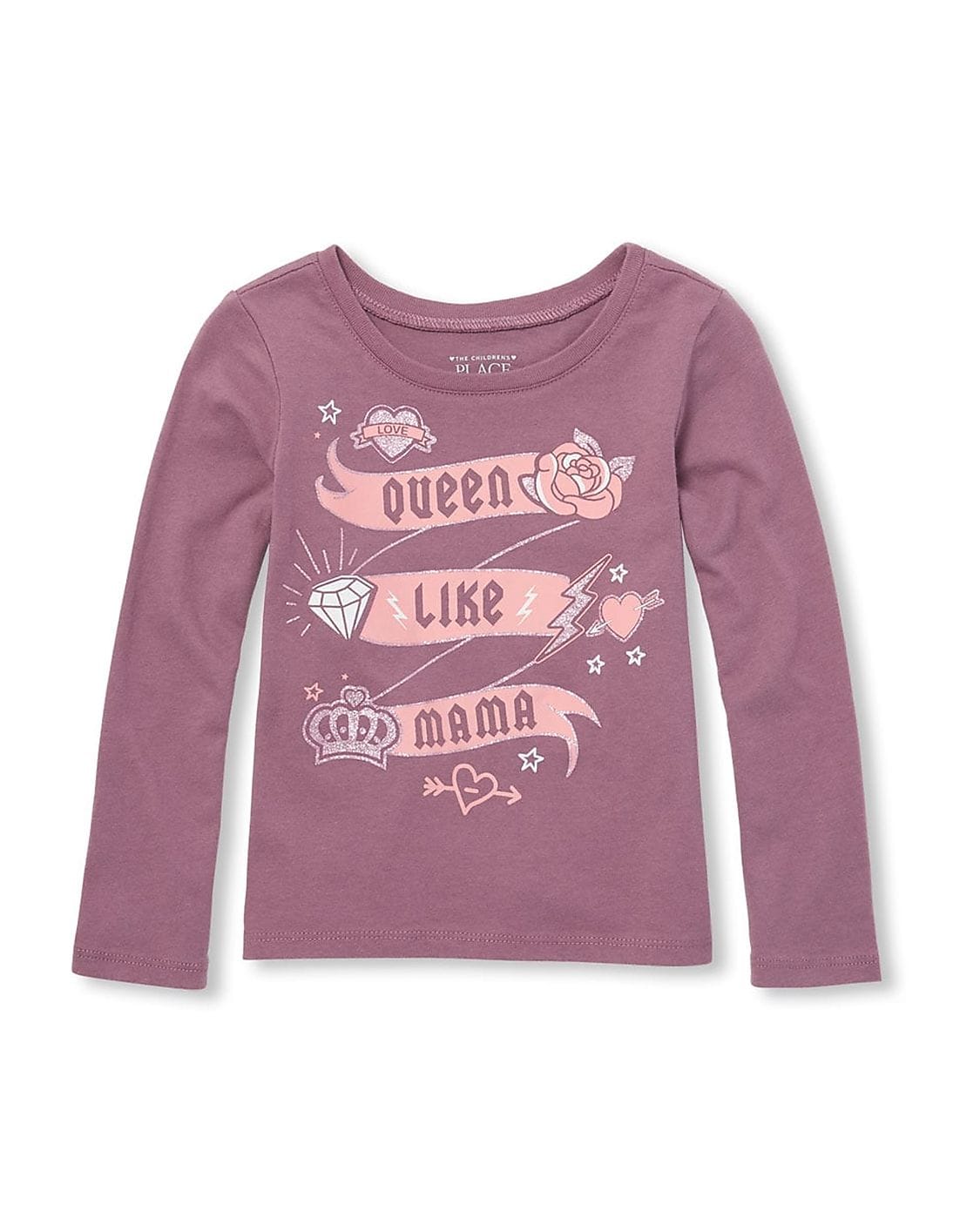 Buy The Children's Place Baby Baby Girl Purple Long Sleeve Graphic