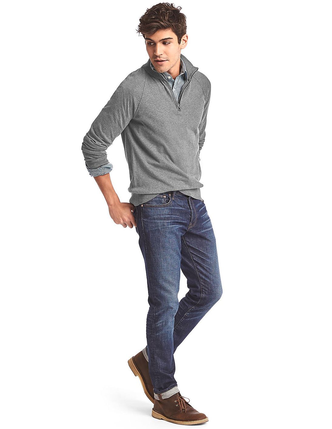 RUFFLOG HALF ZIP MOCK NECK SHIRT サイズM HALF_ZIP_MOCK_NECK_08.jpg?v=